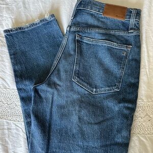 Madewell high rise slim cropped boy jean